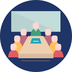 Illustration d'un conseil d'administration